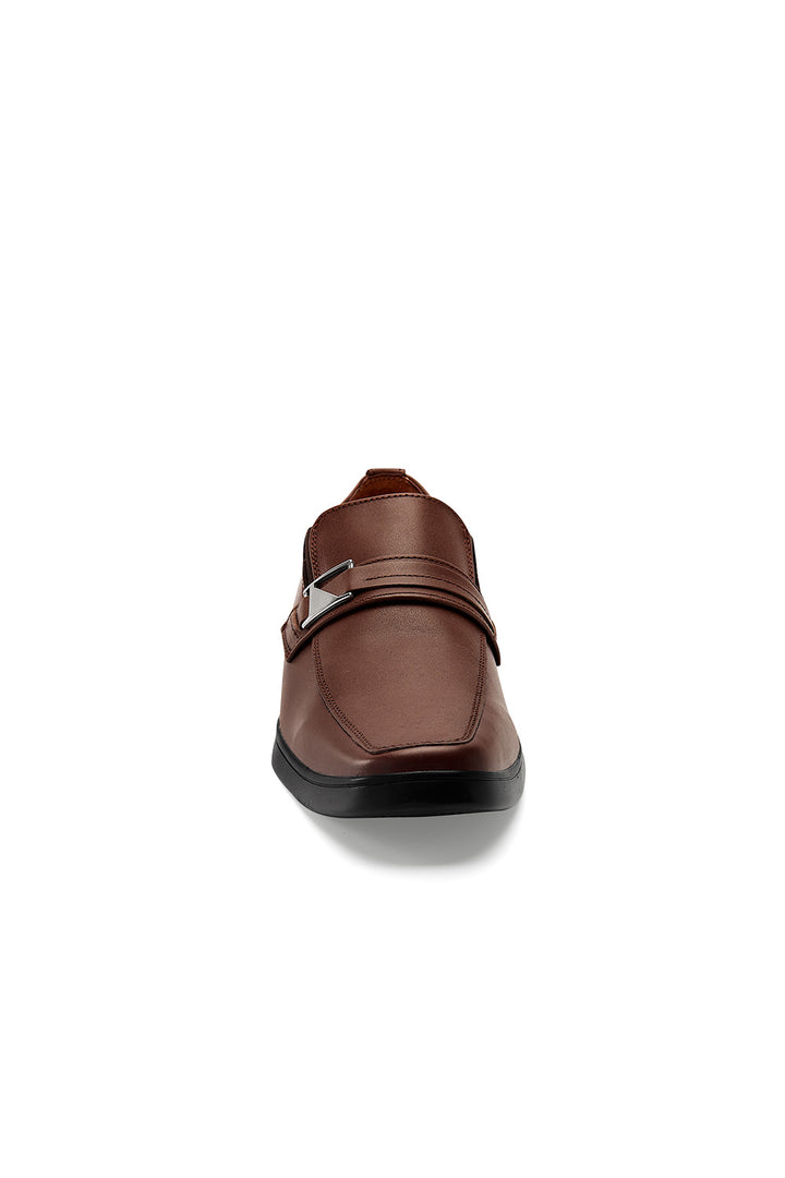 Zapato Formal para Hombre Detalle de Hebilla Café Mundo Terra