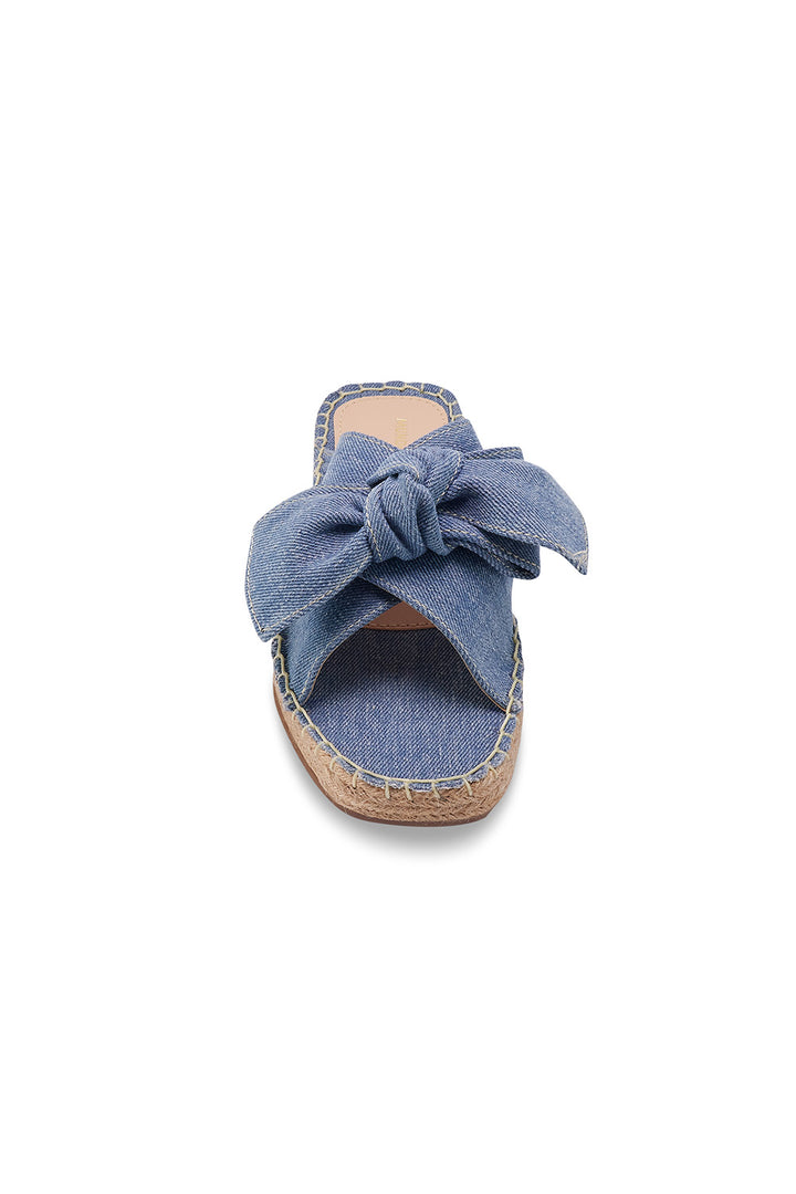 Sandalias Color Azul Mezclilla Para Dama Mundo Terra