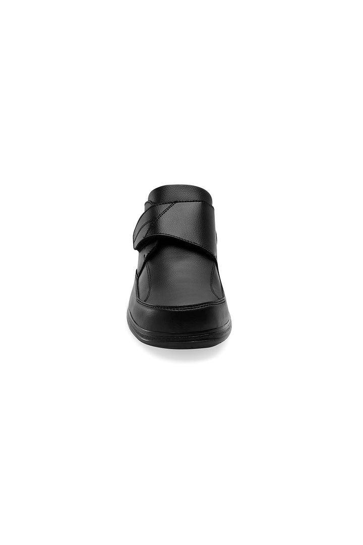 Zapato Formal para Hombre Ajuste Velcro Negro Mundo Terra