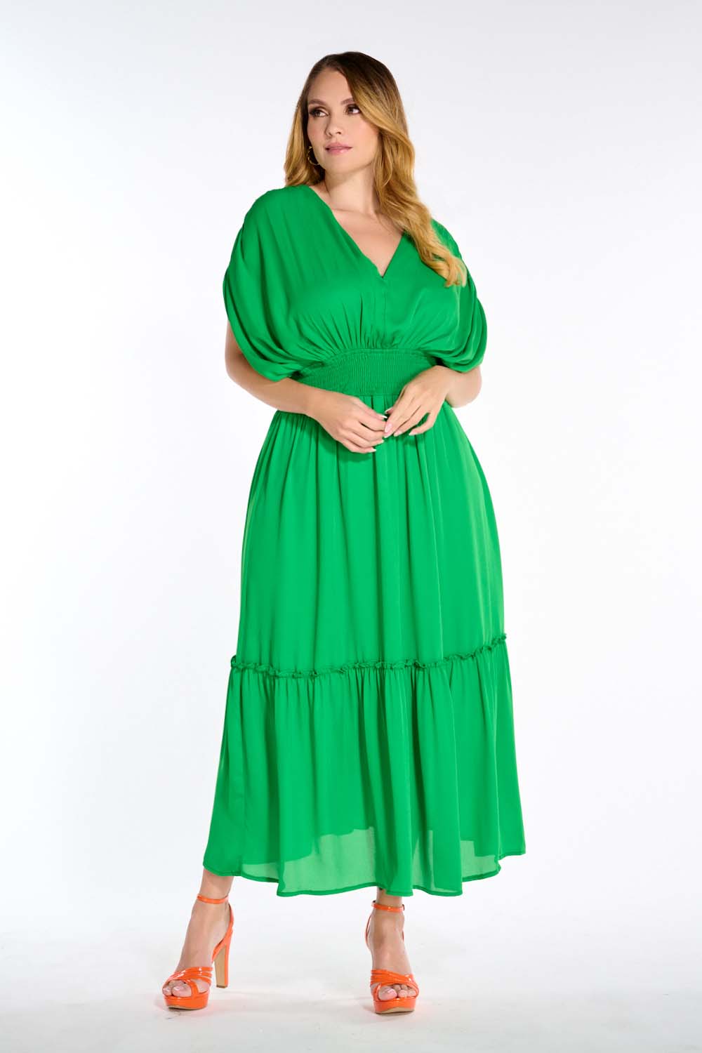 Vestido Color Verde Para Dama Mundo Terra