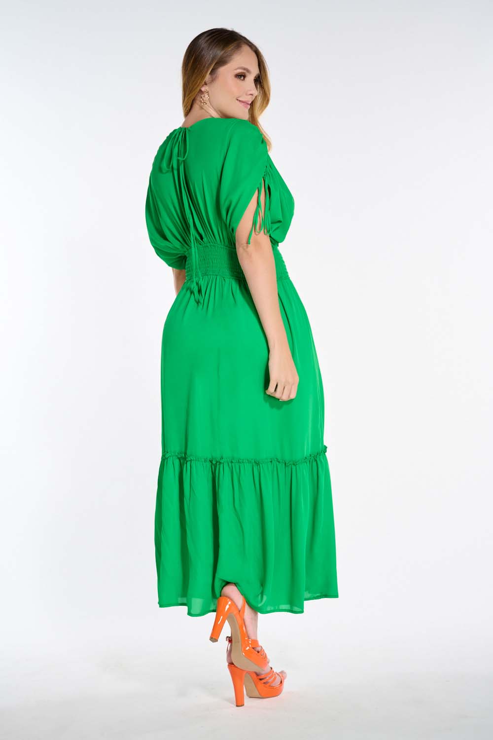 Vestido Color Verde Para Dama Mundo Terra